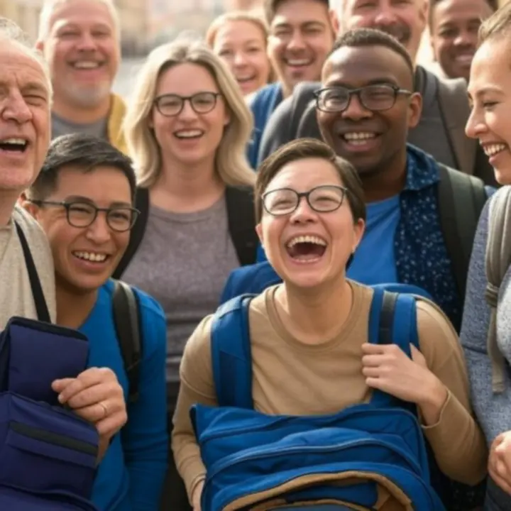 Zadowoleni klienci podczas podróży po Polsce