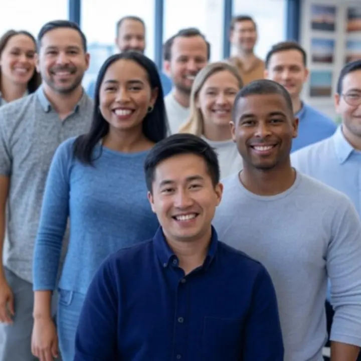 Zespół biura podróży TravelMotionHub podczas wspólnej pracy